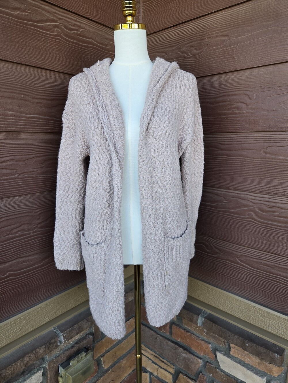 Cynthia Rowley Hooded Open-Front Sweater Cardigan – Women’s Medium